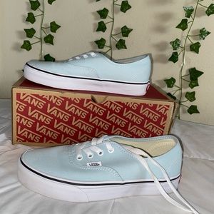 Baby Blue Authentic Vans🦕